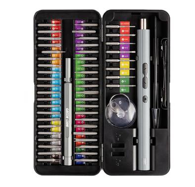 Green Lion 58 IN 1 Electric Screwdriver Set - Black