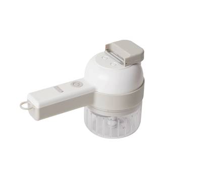 Porodo Lifestyle 45W 4-in-1 Portable Food Chopper with 1200rpm Speed, 30s Intervals Operation, Easy Cleaning, Easy to Use, Lightweight and Compact Design - White