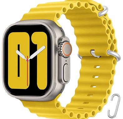 Green Lion Felex Silicone Watch Band 42/44/45/49MM - Yellow