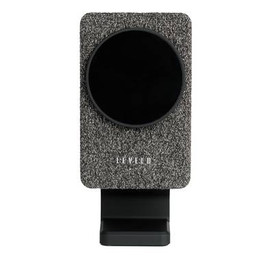 Levelo Aspen 3 in 1 Wireless Car Charger, Strong Magnets, Horizontal and Vertical Viewing Orientation, Dual Car Mount (Air Vent & Dash port), MagSafe Compatible - Gray