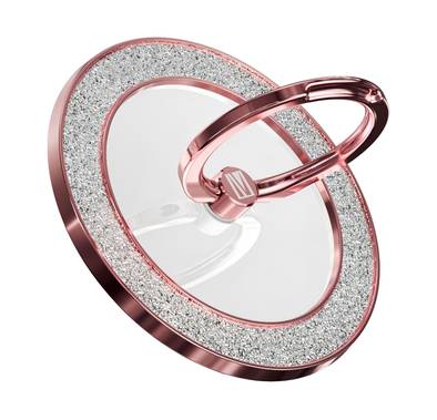 Levelo Nova Glitter Magsafe Phone Ring Holder - Rose Gold