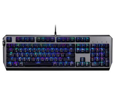 Porodo Gaming Wired Full Keyboard with Gateron Switch (Blue) - Black