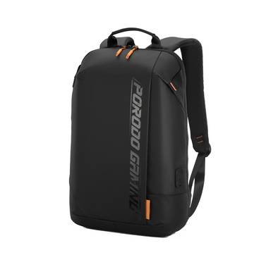 Porodo Gaming Water-Resistant PU Laptop Backpack With USB-C Port - Black
