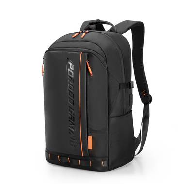 Porodo Gaming PU Laptop Backpack With USB-C Port and PS5 Compartment  - Black/Orange