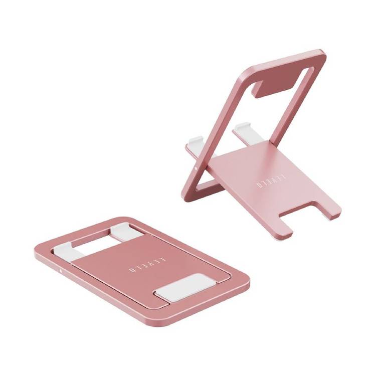 Levelo Airlift Aluminum Foldable Phone Stand - Pink