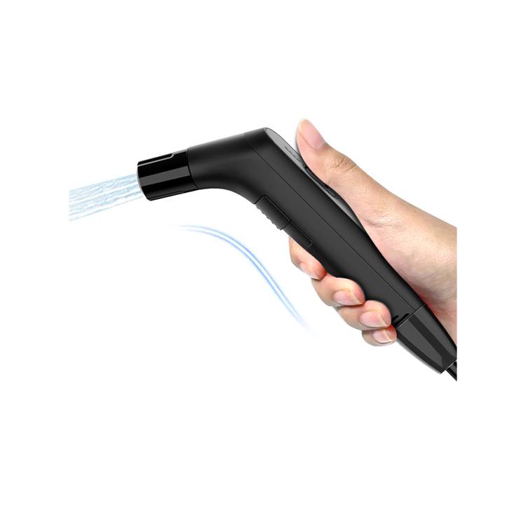 Green Lion Compact Bidet Sprayer for Travel with 800mAh Battery Capacity, Type-C Charging Port, 2-3 Hours Charging Time, 30 Minutes Working Time, 1.2m Hose Length - Black