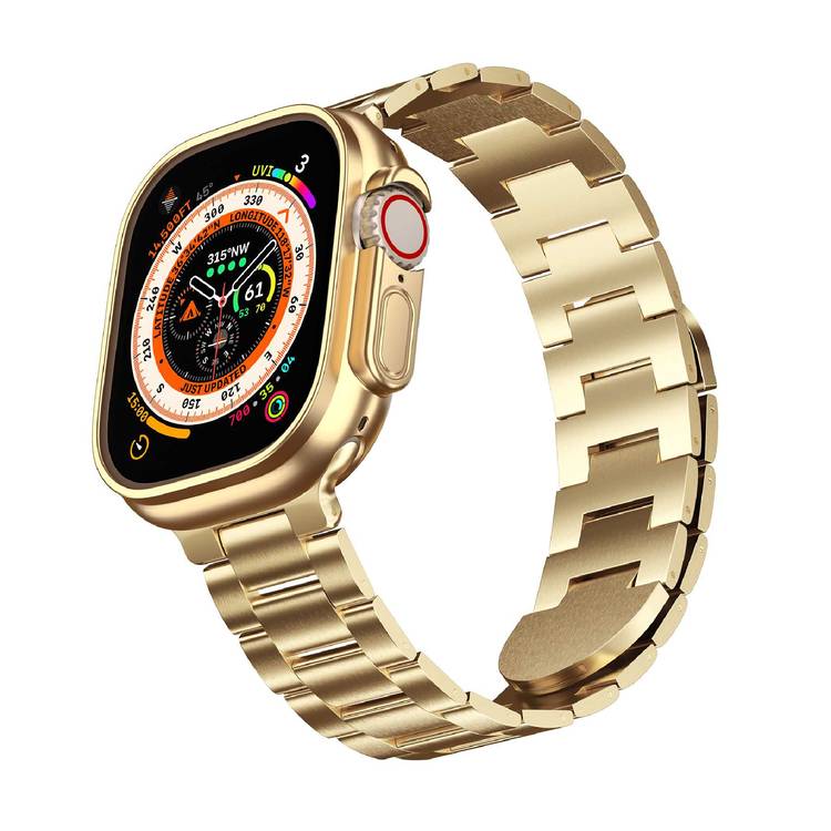 Green Lion Acero Correa Watch Band 42/44/45/49MM - Gold