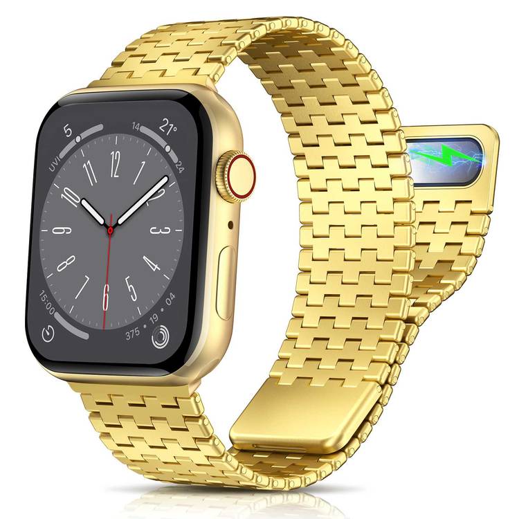 Green Lion Metallic Link Watch Band 42/44/45/49MM - Gold