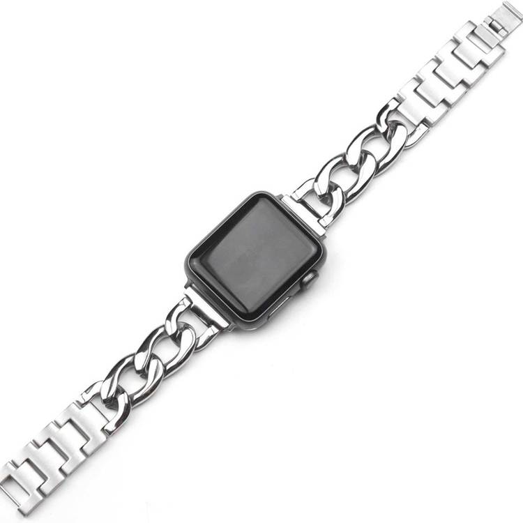 Green Lion Bella Watch Band for Apple Watch 42/44/45/49mm, Stainless Steel Material, High Grade Material, Comfortable to Wear, Designed for Women - Silver