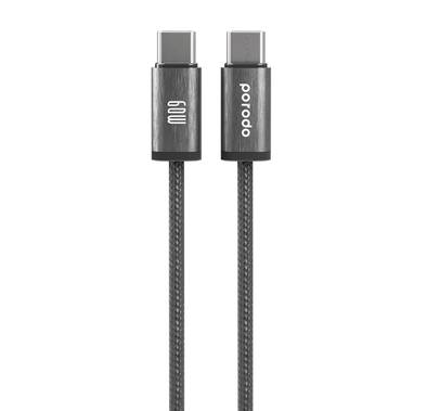 Porodo Woven Braided USB-C to USB-C Cable for Charging & ...