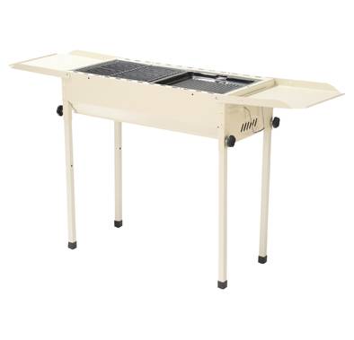 Porodo Lifestyle Camping Portable Charcoal Grill/Carbon Oven - White