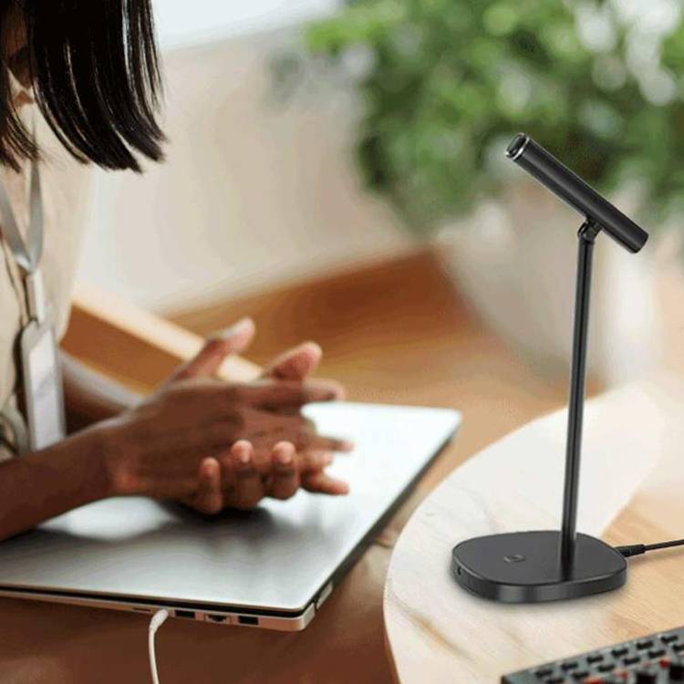 Porodo Professional Microphone with USB Cable Plug and Play   - Black