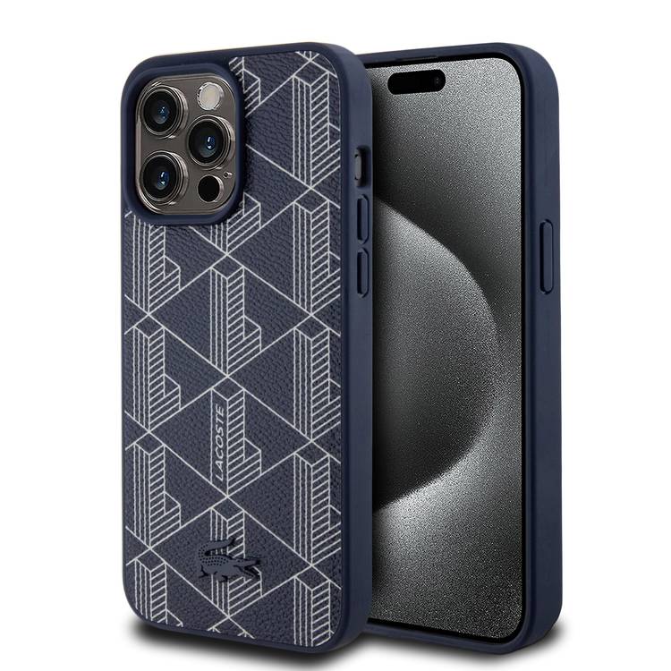 Shop Lacoste iPhone 15 For HC Magsafe PU The Blend Monogram