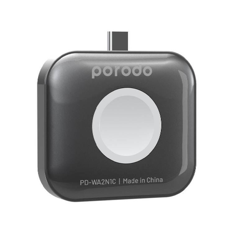 Porodo Dual-Dock Wireless Charger For Watch & Earbuds - Grey