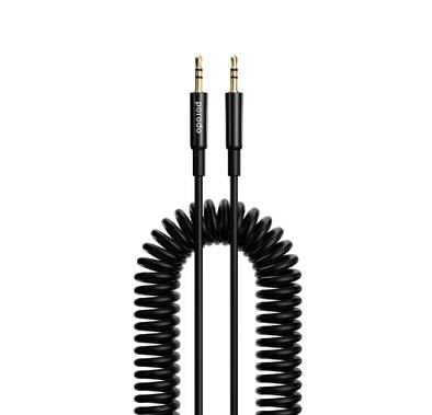 Porodo 3.5mm AUX Coiled Audio Cable Convenient Tangle-Fre...