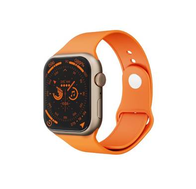 Porodo Magnifico Smart Watch with 2 Inches Full Touch Screen, Comprehensive Health Monitoring, Real-Time Notifications, Activity Tracker, G-Sensor MSA311, 200mAh Battery, 7-15 Days Working Time - Titanium