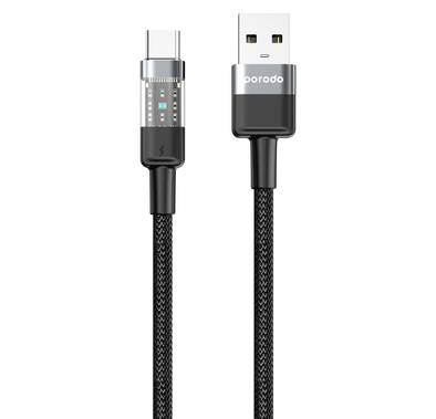 Porodo Fast Charging cable with Power Delivery A to C, an...
