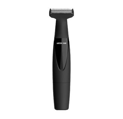 Green Lion One Blade Trimmer with 4 Comb Guards, Stainless Steel Blade, 8600 RPM, Waterproof, Travel-Friendly & Portable, 120 Minutes Working Time - Black