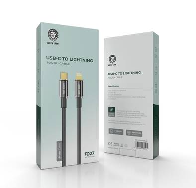 Green Lion USB-C to Lightning Tough Cable, Secure & Safe,...