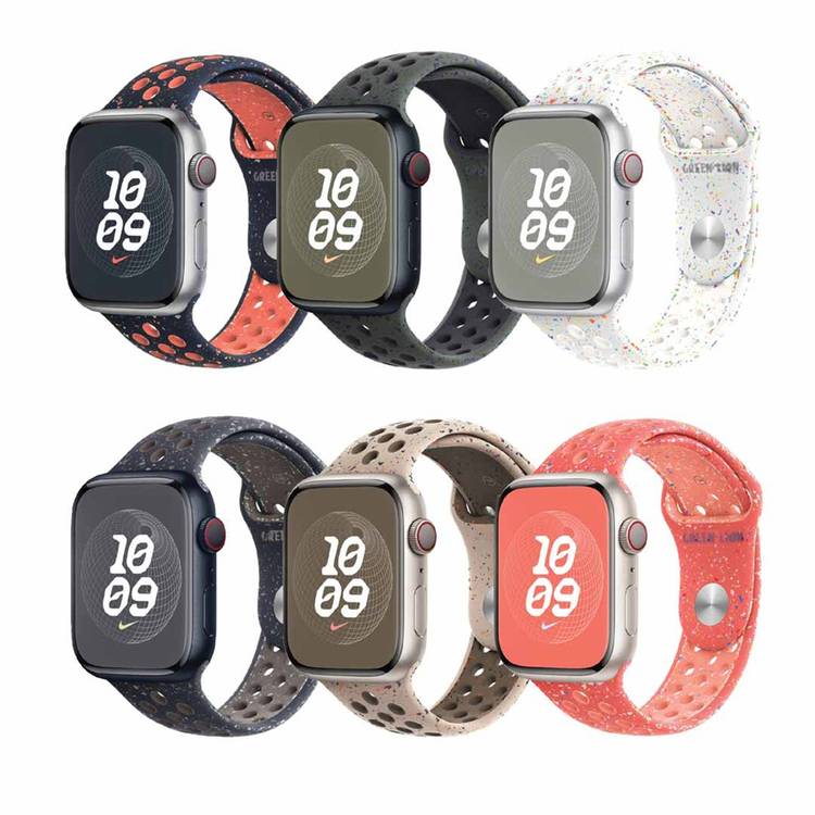 Green Lion Sport Loop Strap for iWatch, Comfortable Wearing, Premium Material, Compatible with Apple Watch 42/44/45/49 mm, Available in Various Colors - Magic Ember