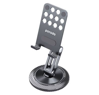 Porodo Phone Stand with Aluminum Alloy, Carbon Fiber, and...