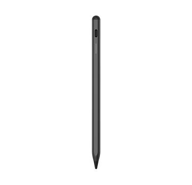 Porodo Universal Pencil For Mobile and Tablet, 1.5mm Nib, 8-10h Worktime, 30 Days Standby, 140mAh, Double Tap, Magnetic Attachment, Aluminum & Magnetic Surface - Black