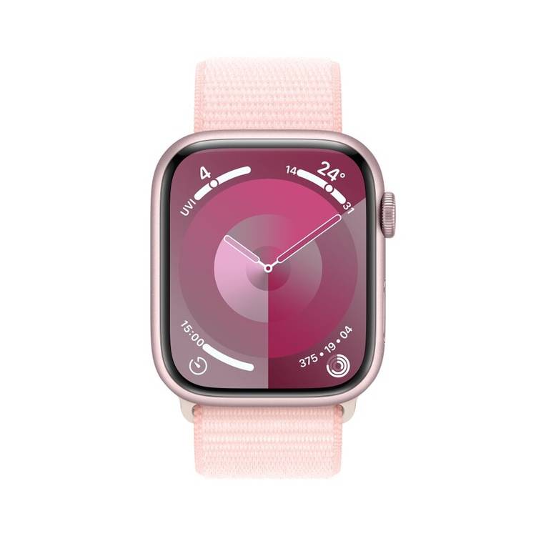 Apple watch series 4 gold aluminum case with pink sand sport loop sales