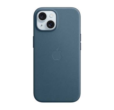 Apple iPhone 15 FineWoven Case [MagSafe] | Pacific Blue
