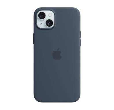 Apple iPhone 15 Plus Silicone Case [MagSafe] | Storm Blue