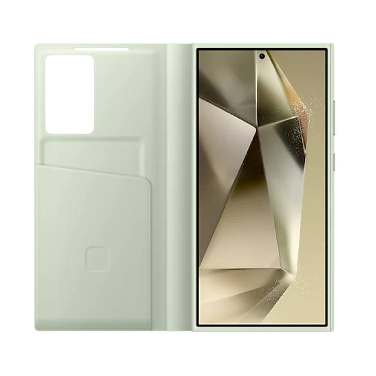 Samsung S24 Ultra Smart View Wallet Case - Green