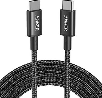 Anker 322 USB-C to USB-C Cable [Braided] 6ft | Black