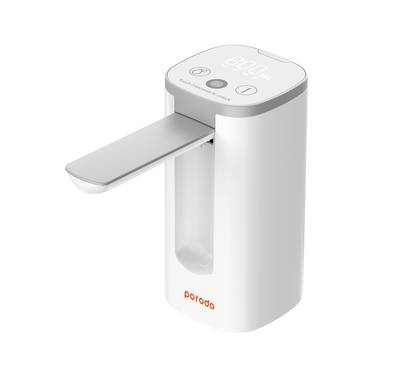 Porodo Lifestyle Automatic Portable Digital Water Dispenser with Universal Bottle Compatibility - White