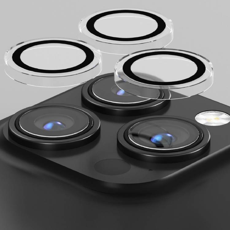 Devia iPhone 15 Pro & 15 Pro Max Lens Protector For Peak Series Crystal ( 3 pcs ) - Clear