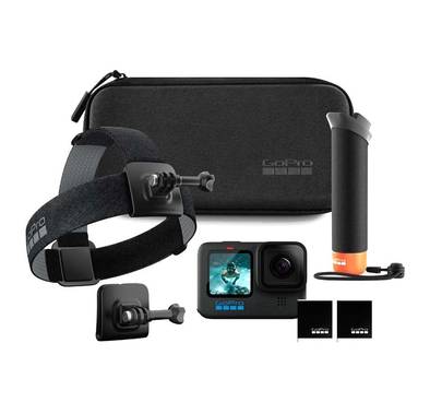 HERO12 GoPro Black - Accessory Bundle | Extra Enduro + Handler + Head Strap 2.0