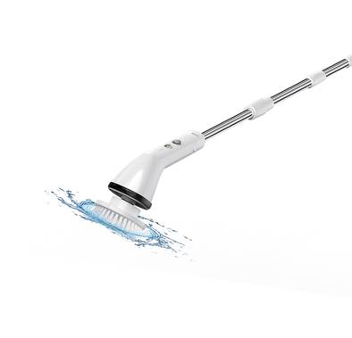 Porodo Lifestyle 7-in-1 Multi-Purpose Electric Scrubber with Up to 60 Minutes Working Time, Cordless & Portable, Adjustable Length of Up to 130cm - White