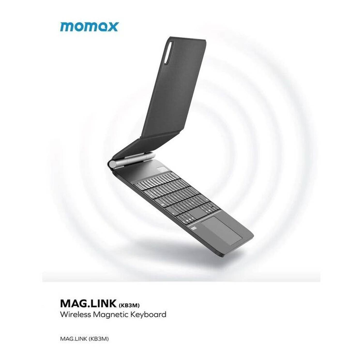 Buy now my Momax Mag.Link Wireless Magnetic Keyboard iPad Pro Air 11 Inch Space Gray in UAE KB3MD