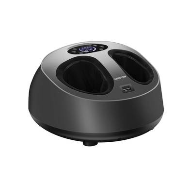 Green Lion Air Flex Foot Massager with 5 Massage Modes, 6 Timing Levels, 50W Power Consumption, Air & Heat Compression, Remote Control Included, Digital Display - Black