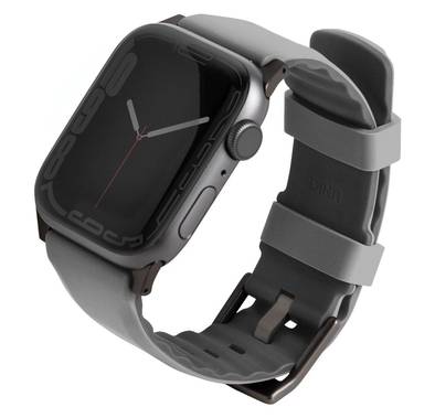 Uniq Linus Airosoft Silicone Strap for Apple Watch - Chalk Grey