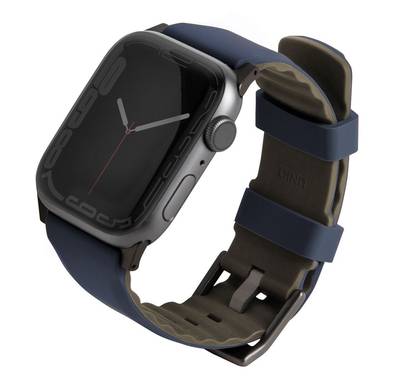 Uniq Linus Airosoft Silicone Strap for Apple Watch - Nautical Blue