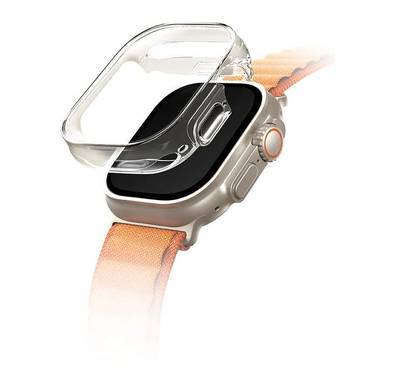 Uniq Garde Hybrid Case with Screen Protection for Apple Watch Ultra - Dove Clear