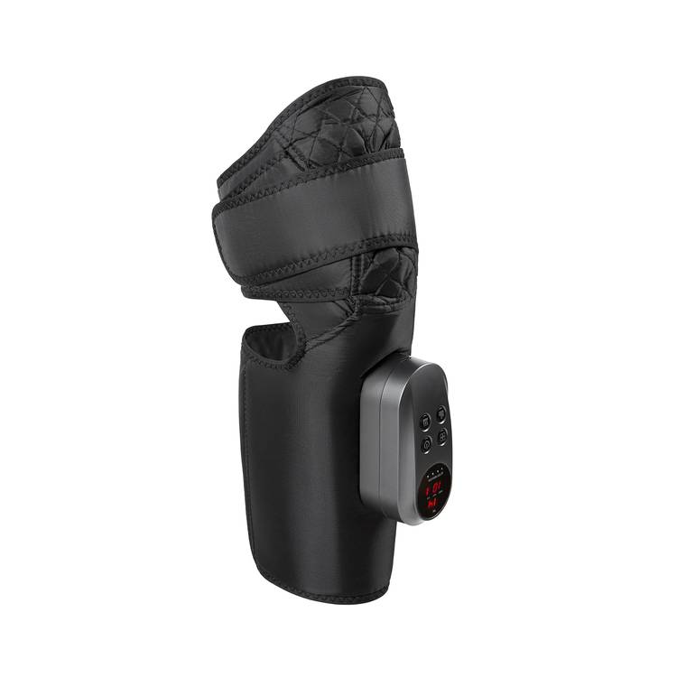 Porodo Portable Knee & Calf Rechargeable Massager with Timer, 3 Pressure Levels, 3 Heating Level, 5W Rated Power, 2.5 Hours Working Time - Gray