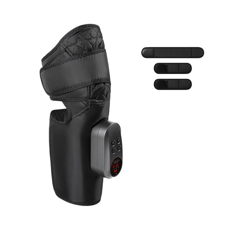 Porodo Portable Knee & Calf Rechargeable Massager with Timer, 3 Pressure Levels, 3 Heating Level, 5W Rated Power, 2.5 Hours Working Time - Gray