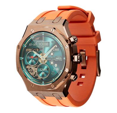 Porodo Cristallo AP Amoled Display Smart Watch - Rose Gol...