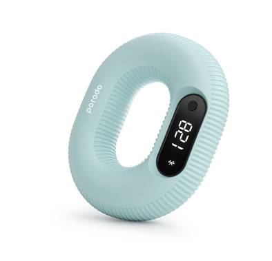 Porodo Smart Strength Grip with Digital Display, 60mAh Battery Capacity, App Game Interaction, Type-C Charging Port, 1 Hour Charging Time, 5 Hours Working Time, Bluetooth Version 5.1 - Blue