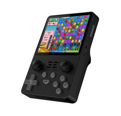 Porodo Gaming ArkOS Retro Gaming Console with More than 20,000 Games Installed, Up to 8 Hours of Playtime, High-Speed Processor, 640 × 480-pixel Resolution - Black