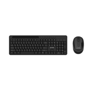 Porodo Dual Mode Wireless Keyboard Mouse Set - Black
