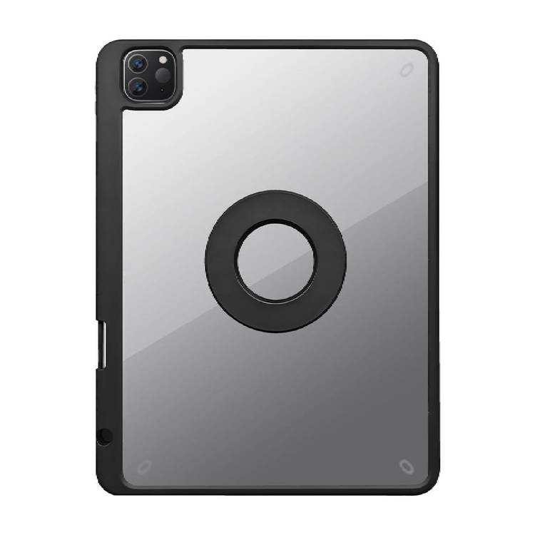 Green Lion Transparent Folio Case For iPad Pro 12.9 - Black