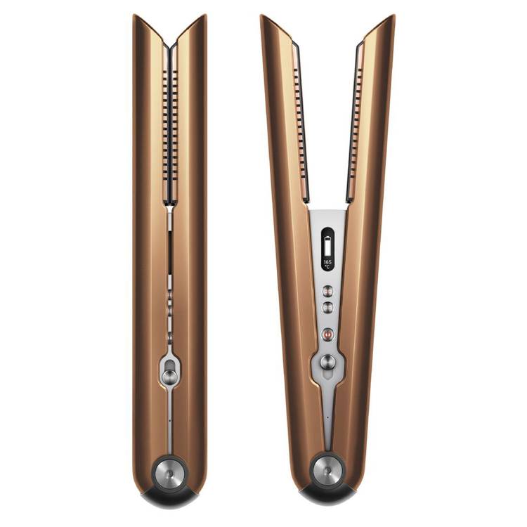 Dyson HS07 Corrale Straightener - Bright Copper/Nickel With Charging dock -  Brown | UAE (413121-01)