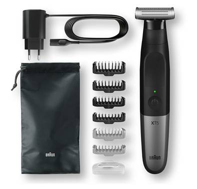 XT5200 Wet & Dry Hybrid Hair Trimmer| Braun X Series - Black / Gray