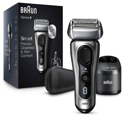 Braun Series 8 8467cc Wet & Dry Shaver - Silver